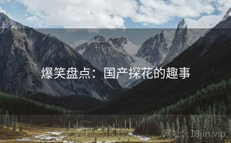 爆笑盘点：国产探花的趣事  第2张