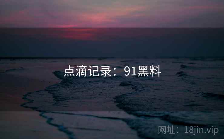 点滴记录:91黑料  第1张 点滴记录:91黑料  第1张