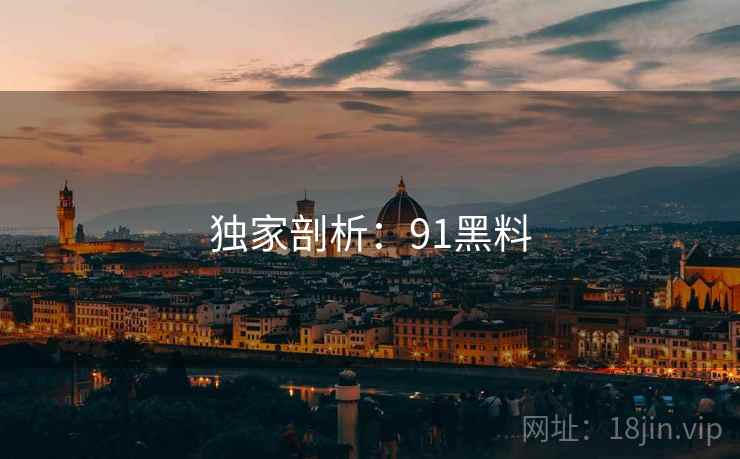 独家剖析:91黑料