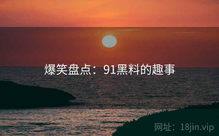 爆笑盘点:91黑料的趣事