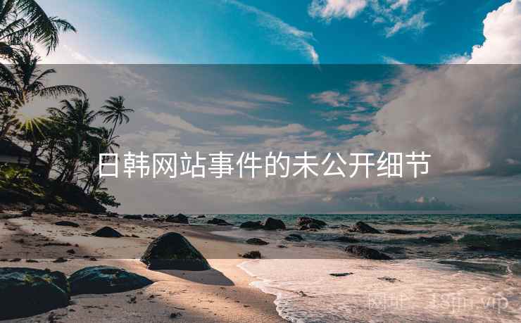 日韩网站事件的未公开细节