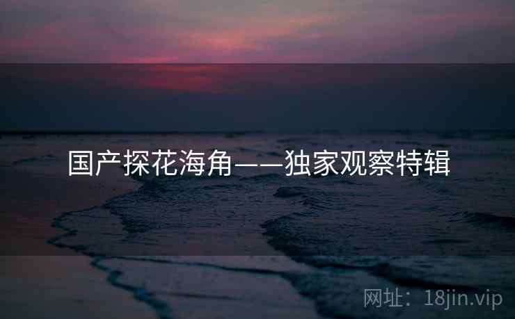 国产探花海角——独家观察特辑